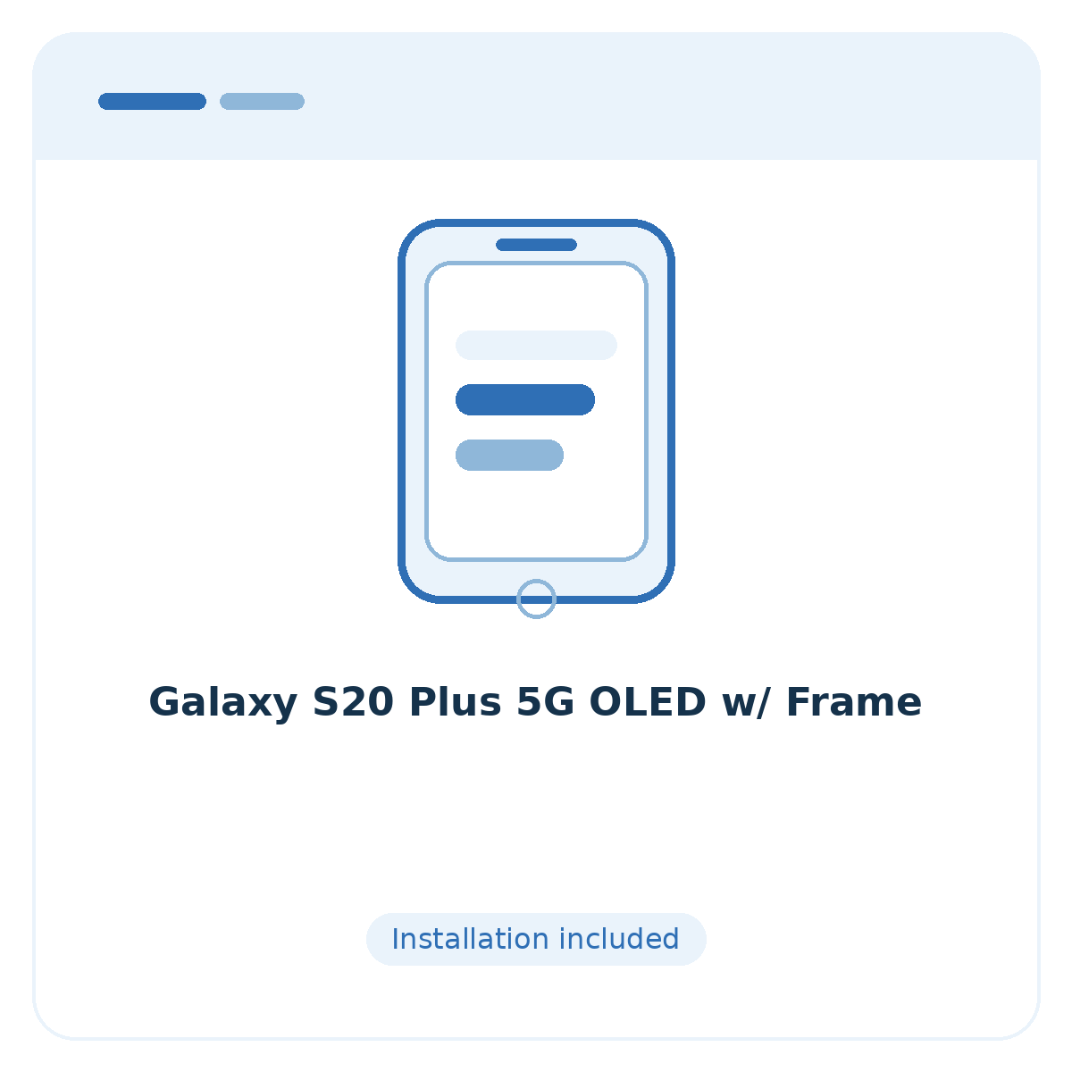 Galaxy S20 Plus 5G OLED w/ Frame - placeholder