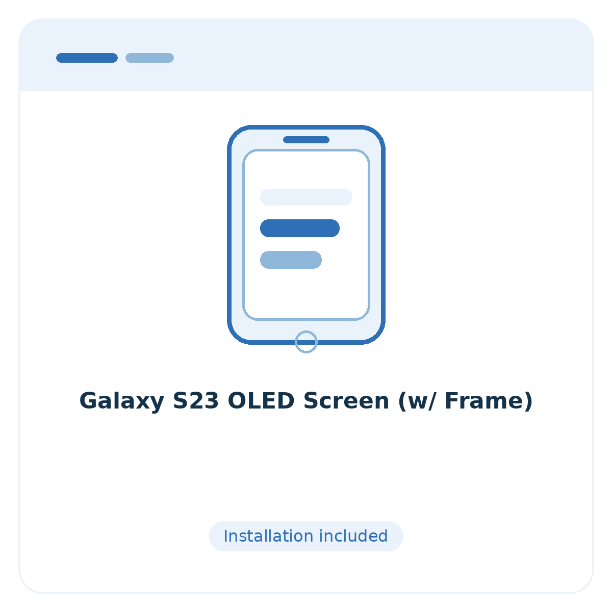 Galaxy S23 OLED Screen (w/ Frame) - placeholder