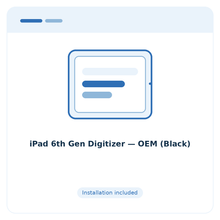 iPad 6th Gen Digitizer — OEM (Black) - placeholder