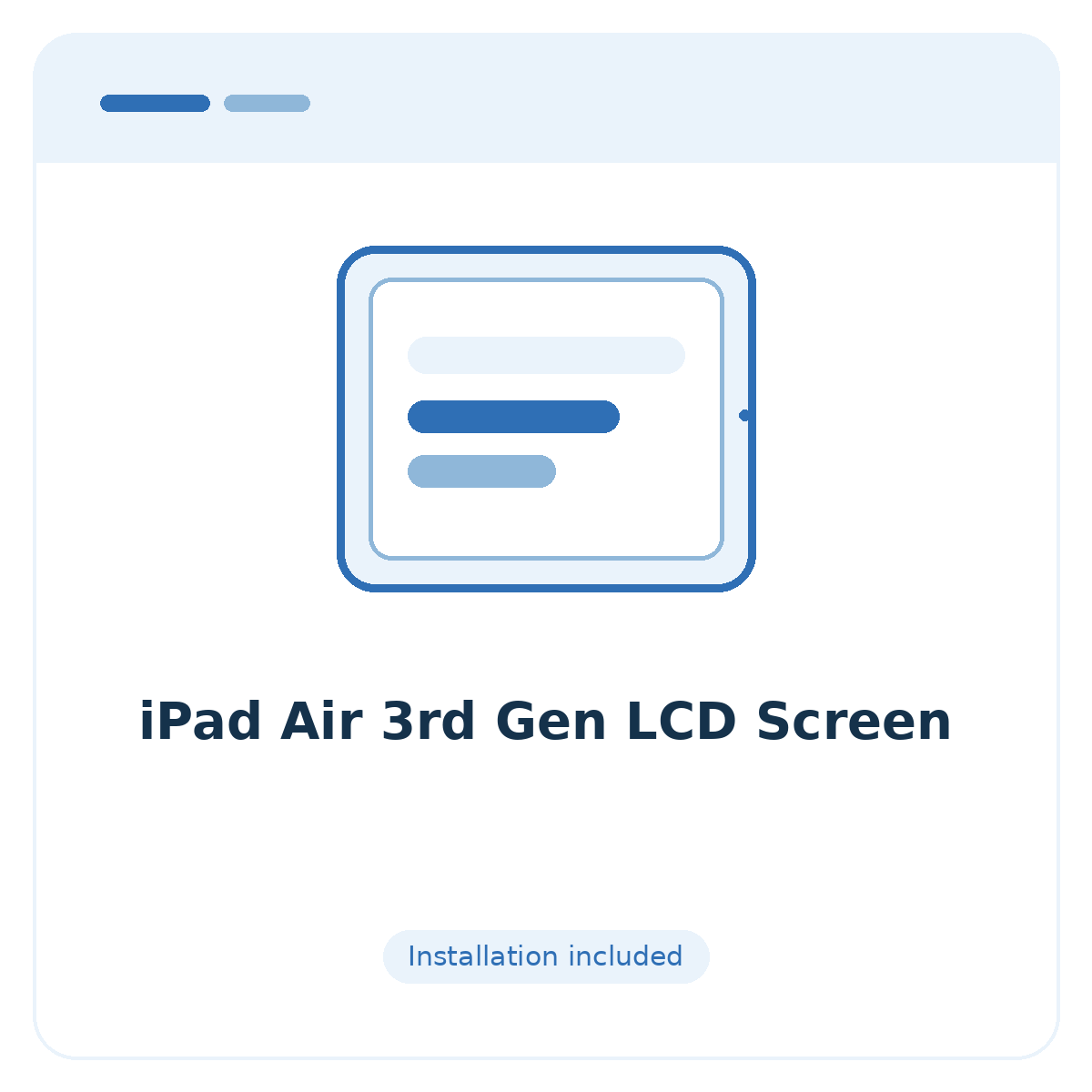 iPad Air 3rd Gen LCD Screen - placeholder