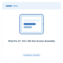 iPad Pro 11" 3rd / 4th Gen Screen Assembly - placeholder