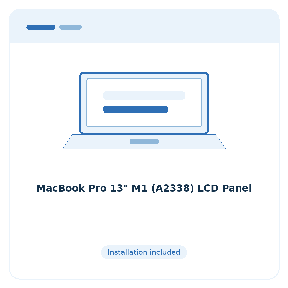 MacBook Pro 13" M1 (A2338) LCD Panel - placeholder